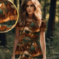 Preview: Woodland  - Eigenproduktion von Graustufen-Stoffe